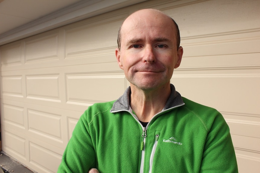 Paul Watters outside his Ballarat home.