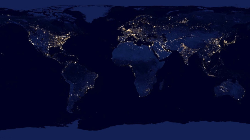 Earth at night