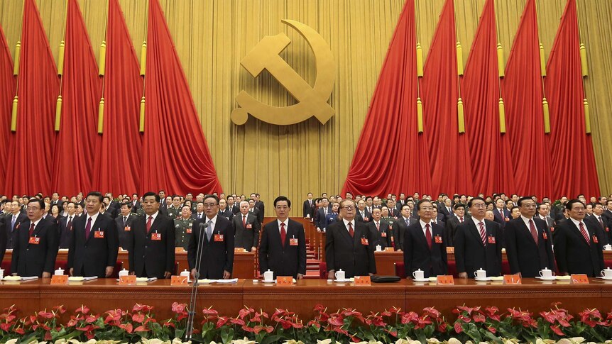 Group photo at the China communist party congress