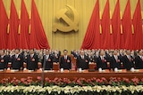 Group photo at the China communist party congress