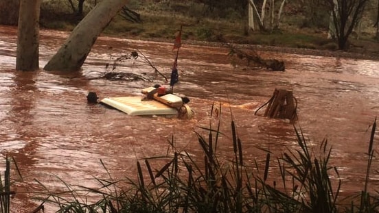 Two men rescued from floodwaters in Paraburdoo after Cyclone Stan hit
