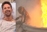 F1 driver Romain Grosjean in hospital after escaping crash