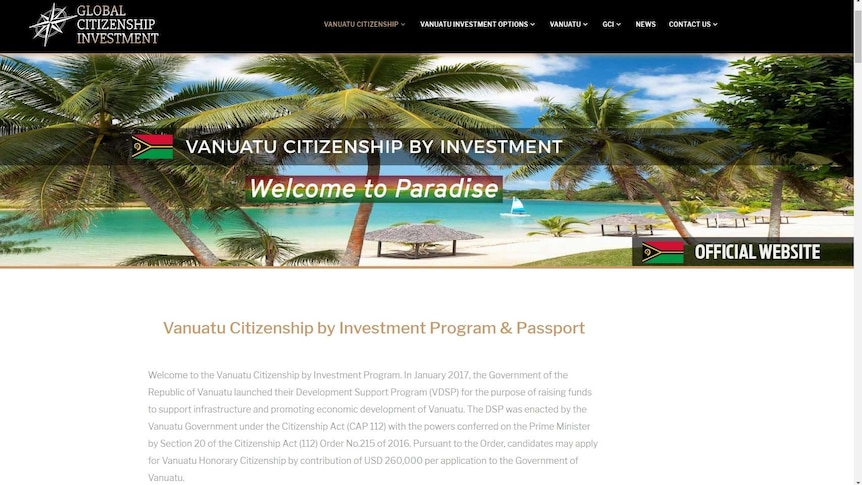 Vanuatu citizenship for sale