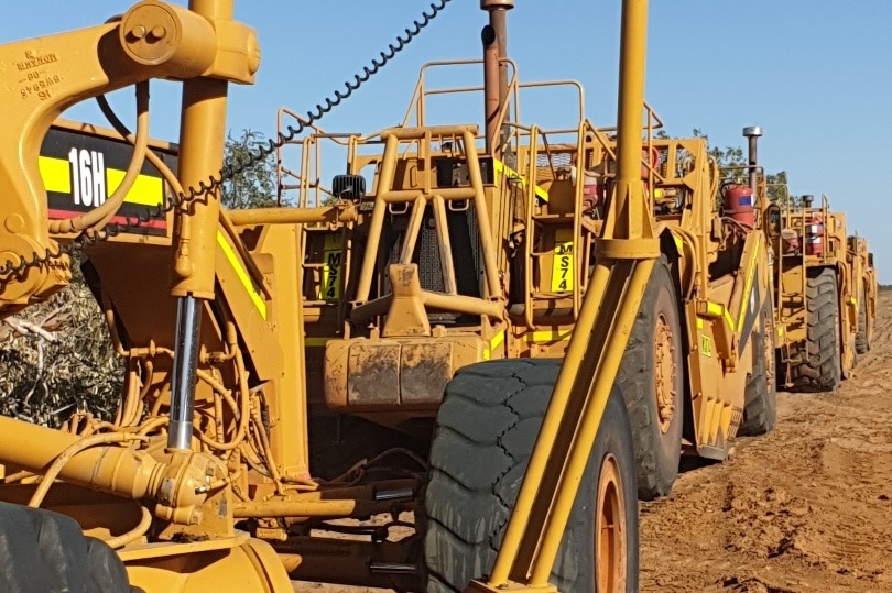 Heavy machinery at Yakka Munga Station