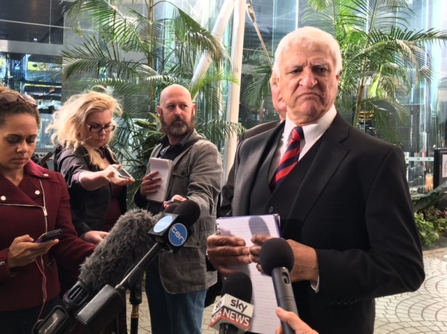 Bob Katter addresses the media in Brisbane on July 7, 2016.
