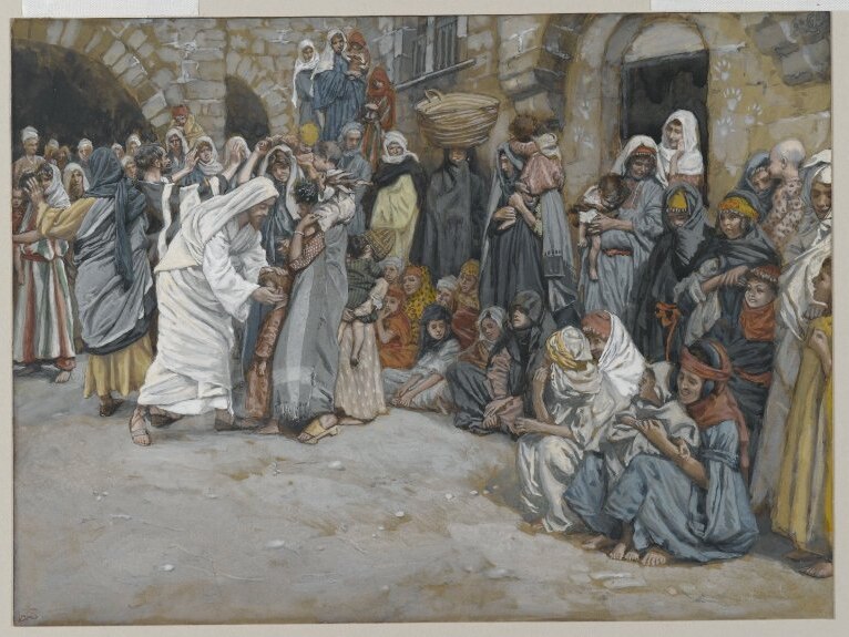 Suffer the little children to come unto me - James Tissot