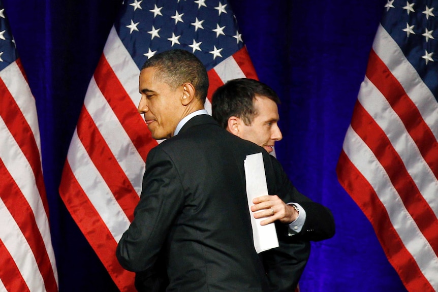 Barack Obama and David Plouffe