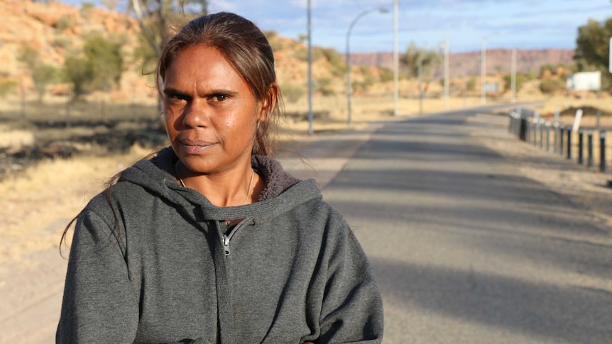 Shirleen Campbell in a town camp on the outskirts of Alice Sprigs