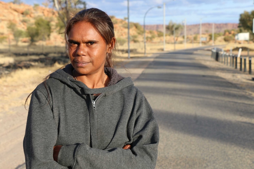 Shirleen Campbell in a town camp on the outskirts of Alice Sprigs