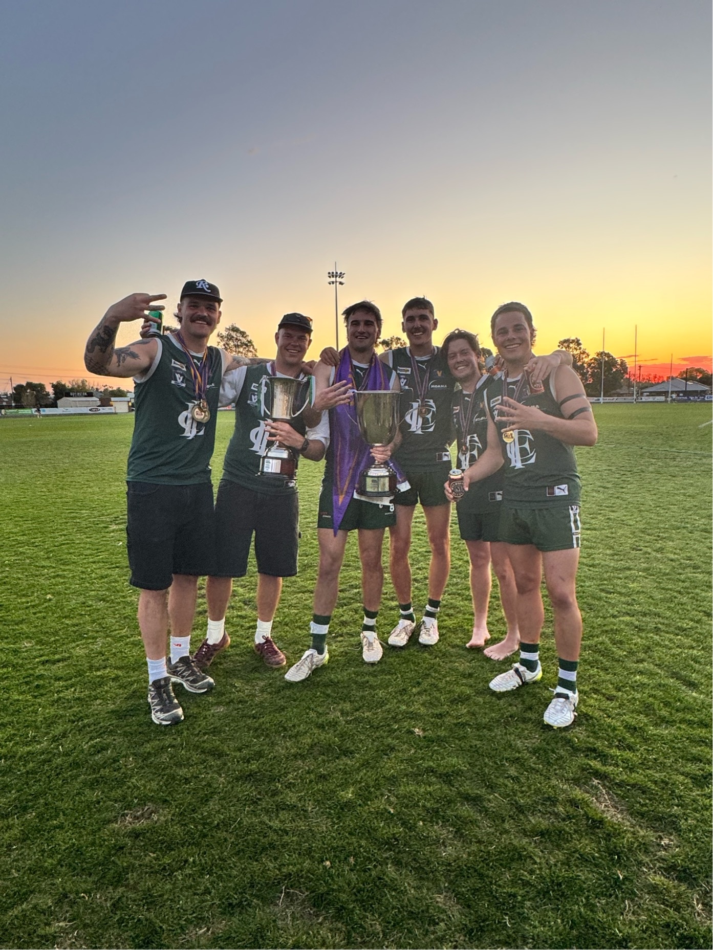 Country footballer wins premiership with Echuca despite brain cancer