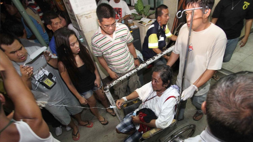 Survivors were taken to a hospital in Cebu