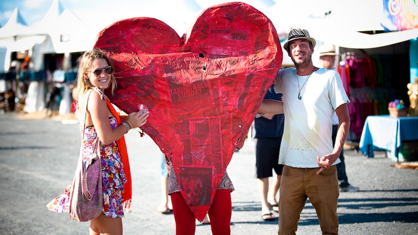 Love is all around at the 2012 Byron Bay Bluesfest.
