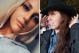 Close-up photos of Gypsy Satterley and Jessica Townley