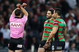 NRL crackdown ... Greg Inglis is placed on report for a shoulder charge on Dean Young in round 20