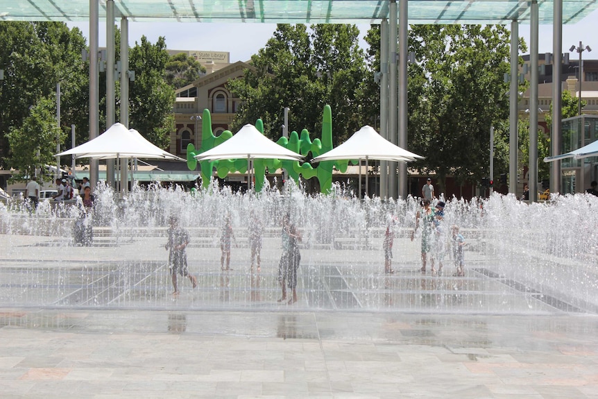 The Water Labyrinth in Forrest Place.