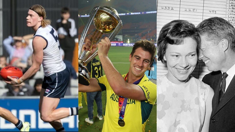 Harley Reid, Pat Cummins and Rosalynn and Jimmy Carter.