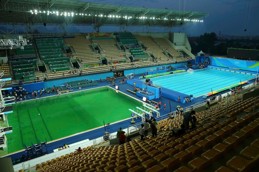 Green and blue pools at Rio