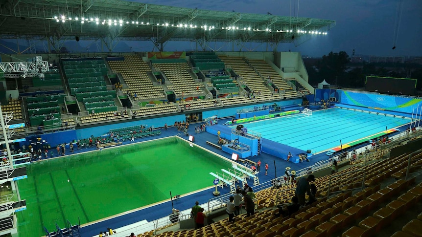 Green and blue pools at Rio