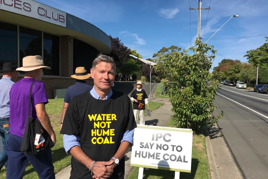 Local campaigner Michael Verberkt says the Hume Coal Project fails community expectations