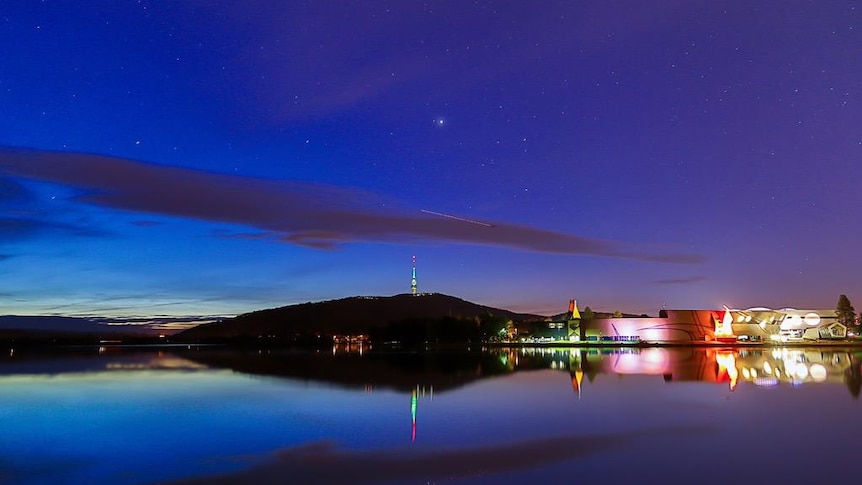 Starry skies over Lake Burley Griffin