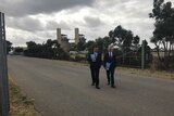 Jay Weatherill and Tom Koutsantonis at Pelican Point