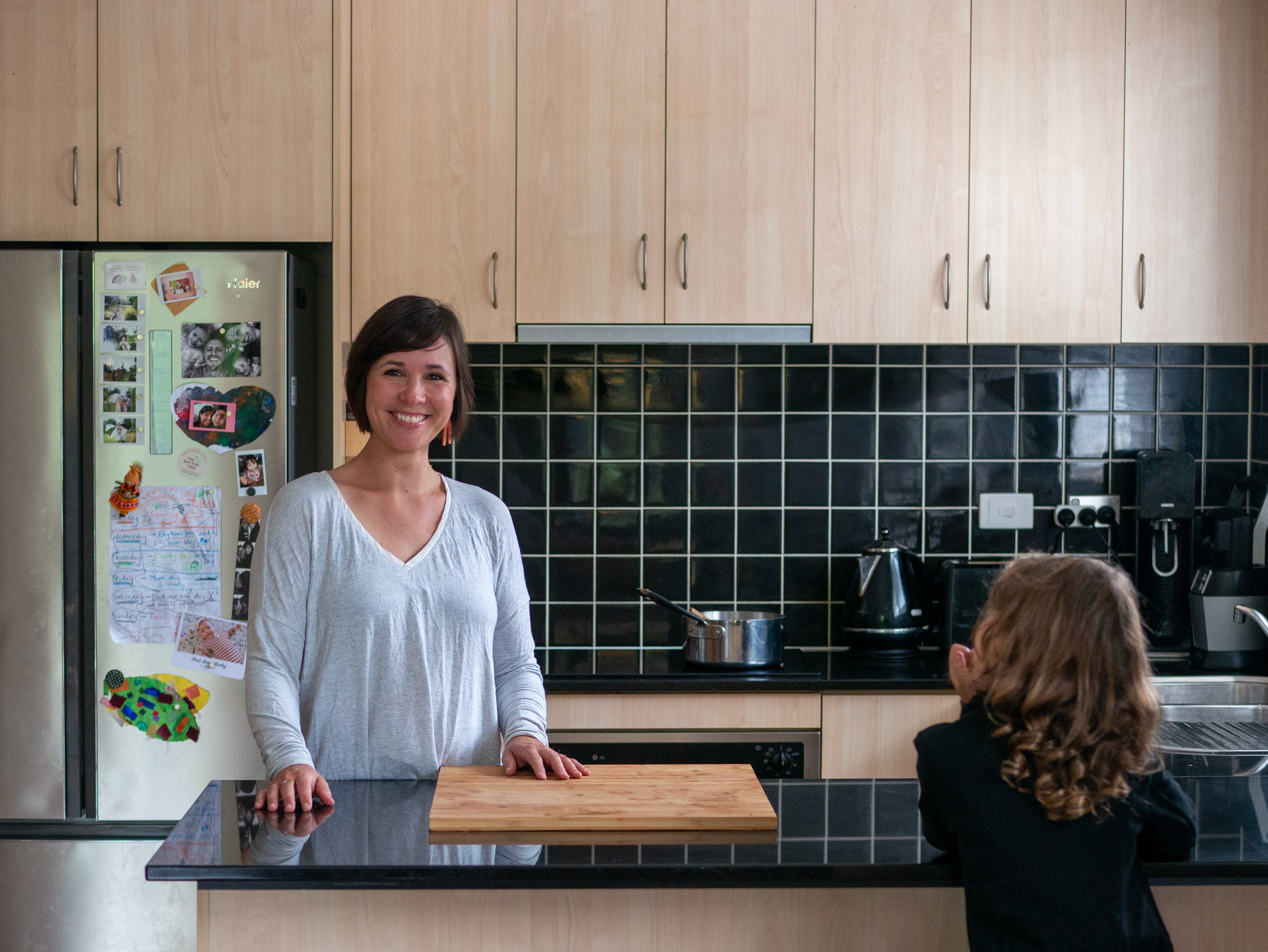 Ingrid Jolley in her kitchen