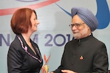 Julia Gillard and Manmohan Singh