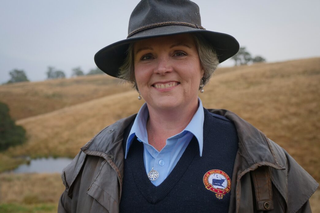 Jeanette Rawlings at her farm, near Bega