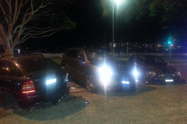 Three cars involved in a crash with Lance 'Buddy' Franklin