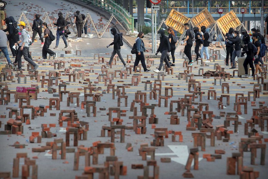 Blockade at HK Polytechnic University