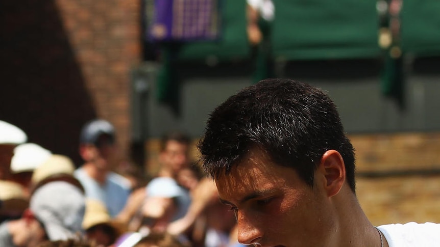 Tomic shares moment with fans