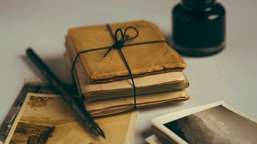 A bundle of old letters written by country women