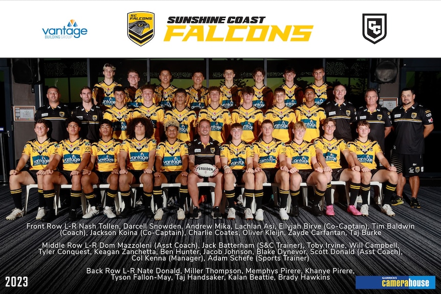 rugby league team photo