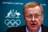 John Coates at an AOC media conference in Sydney August 23, 2013.