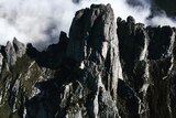 Federation Peak, seen from a Par Avion plane, Tasmania.