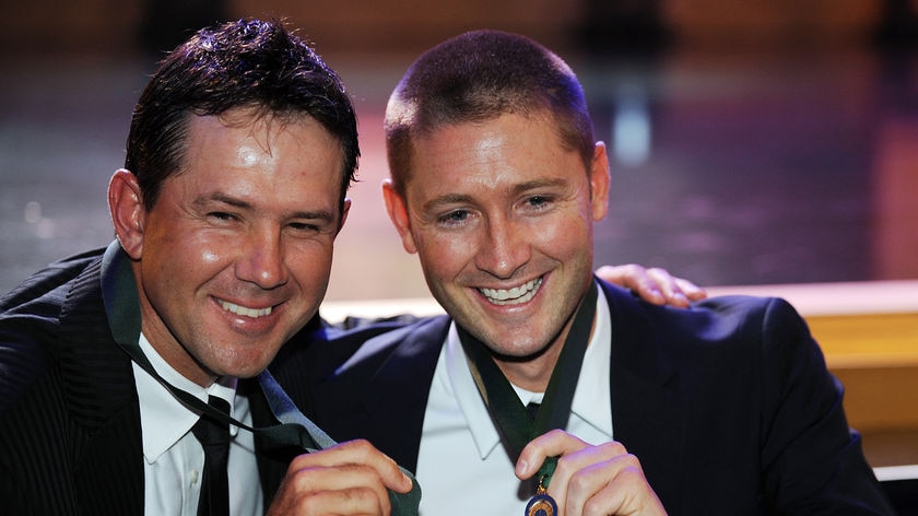 Ponting and Clarke share Allan Border Medal