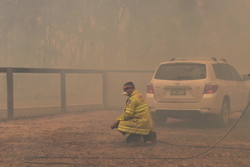 Bilpin firefighter takes a break