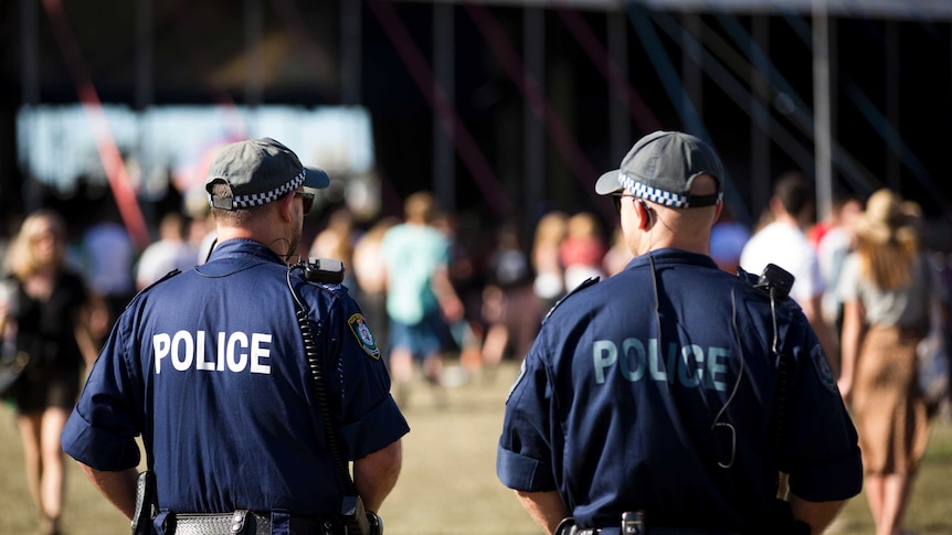 NSW Police offices at the Splendour in the Grass festival
