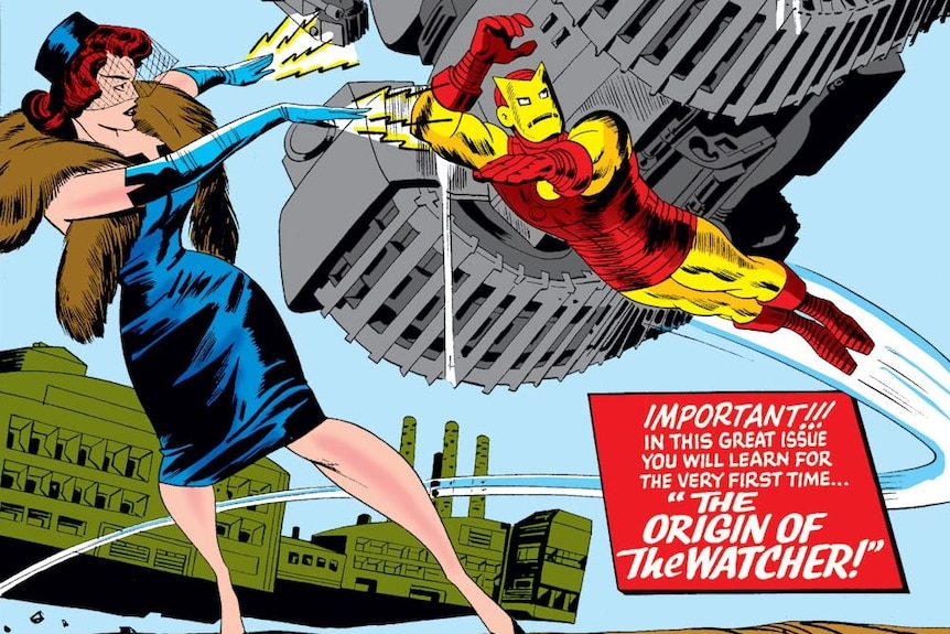 The Black Widow's comic book debut in a fight against Iron Man.
