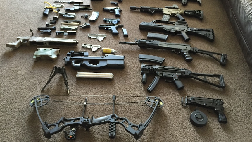 Firearms seized by police in Pyrmont