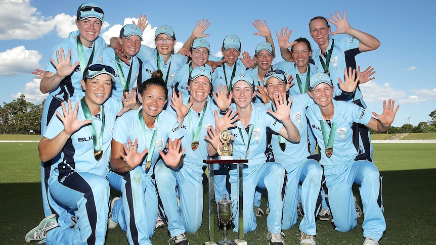 NSW Breakers celebrate Cricket League triumph