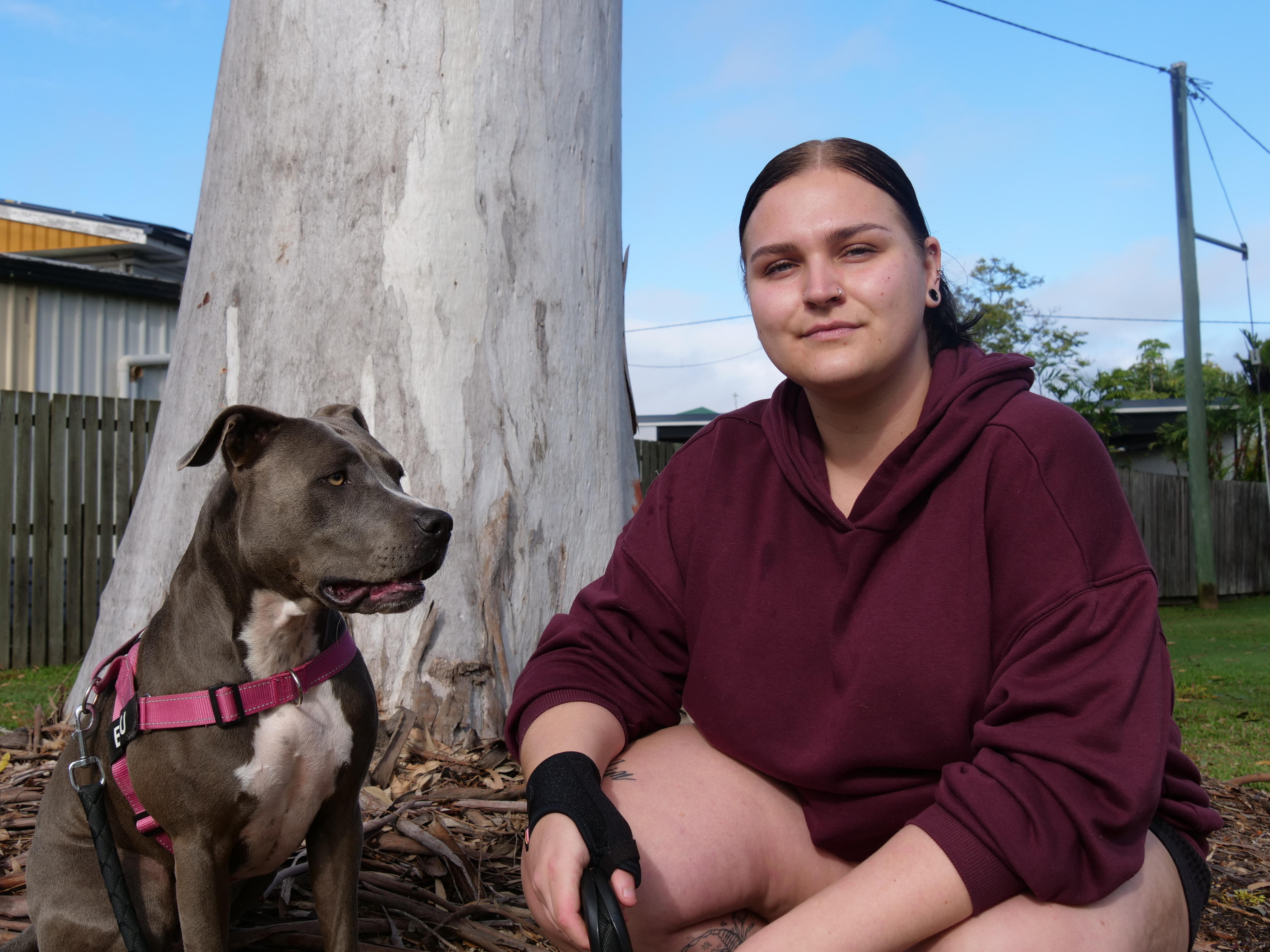 Madison Andersen and her dog Blu 1