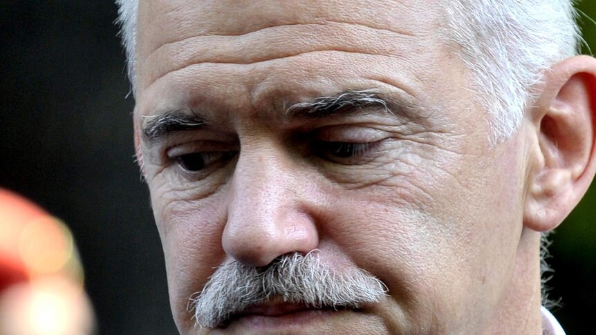 Greek prime minister George Papandreou was set to meet IMF chief Christine Lagarde.