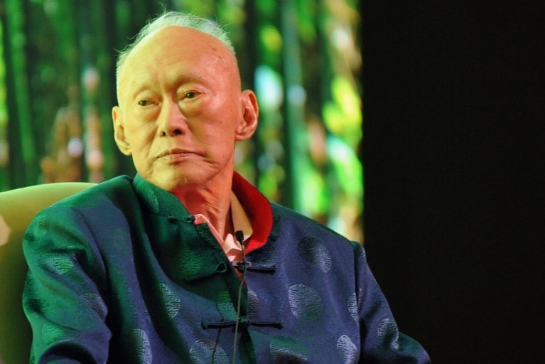 Singapore's former prime minister and elder stateman Lee Kuan Yew