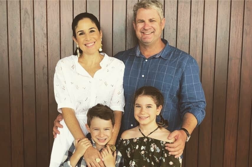 The Populin family - mum, dad and two children, from Townsville in north Queensland.