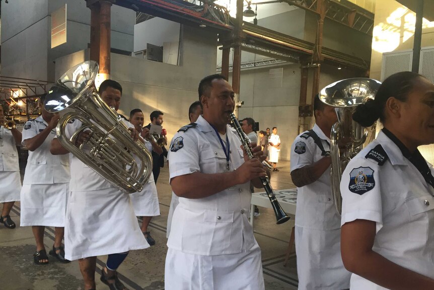 Samoan Police Band performs in Australia for the first time