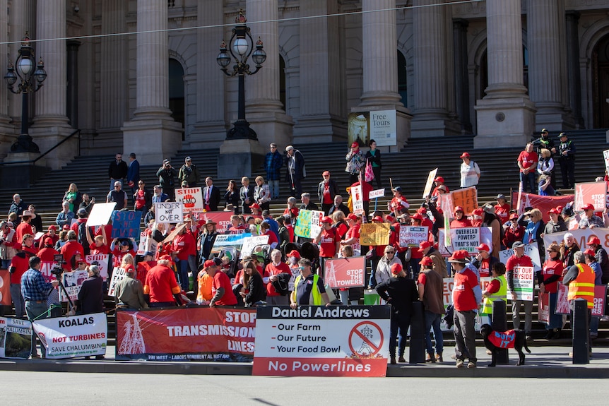 Farmers protesting at Parliament House