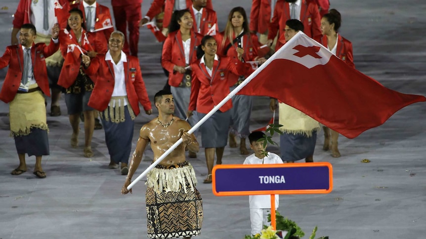 Tonga at the opening ceremony