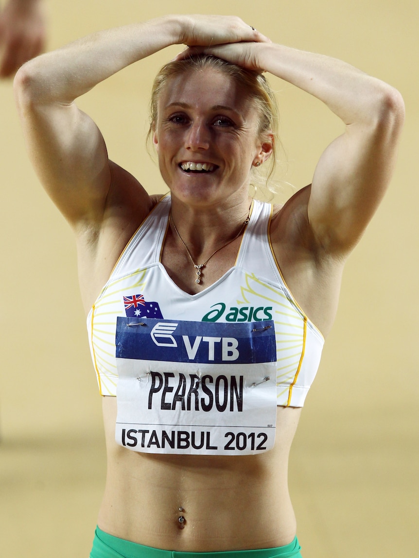 Pearson shows her joy