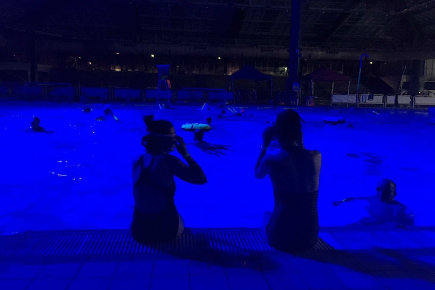 Wet Sounds Fringe show at the Adelaide Aquatic Centre.